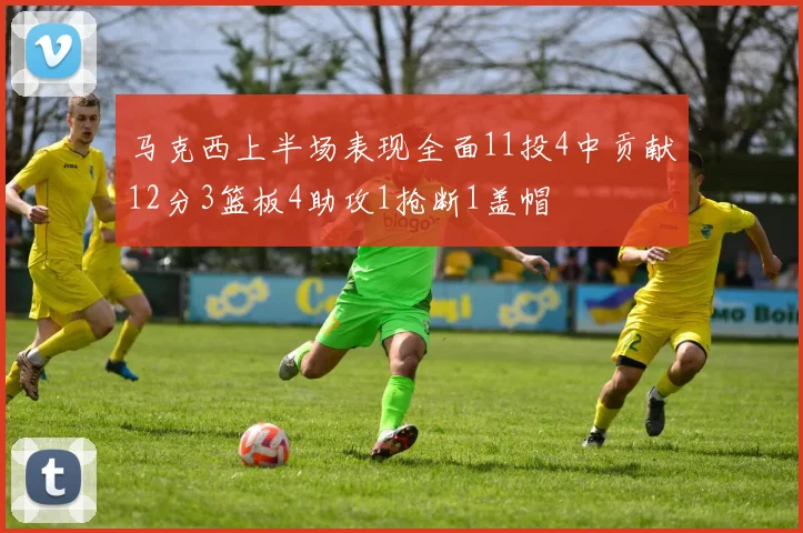 马克西上半场表现全面11投4中贡献12分3篮板4助攻1抢断1盖帽